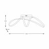 Złota Designerska Lampa Sufitowa Nowoczesny Plafon LED FERMI 20026C-GD ZUMA LINE